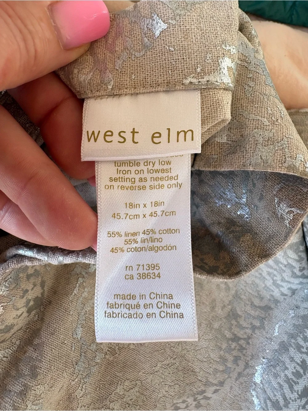 West‎ Elm Pillow Case 18
